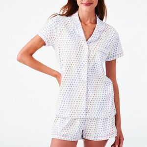 roller rabbit disco hearts polo pajamas xs